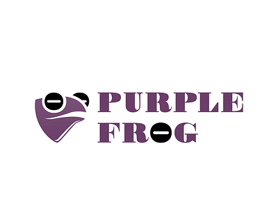 Purple Frog app black brand branding design eye frog graphic design illustration logo purple typography vector