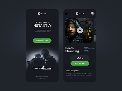 Steam (Concept Mobile App)