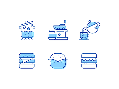 food food hamburger icon illustartion