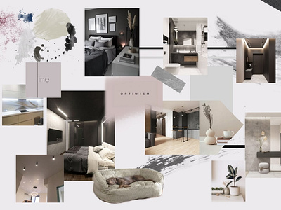 mood board, apartment