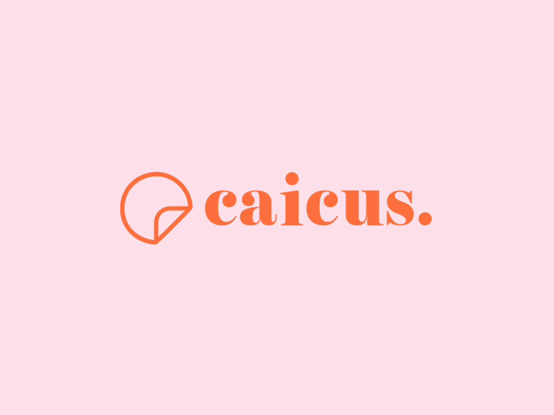 Caicus logo animation azul recreo brand branding color colour design gif icon logo vector