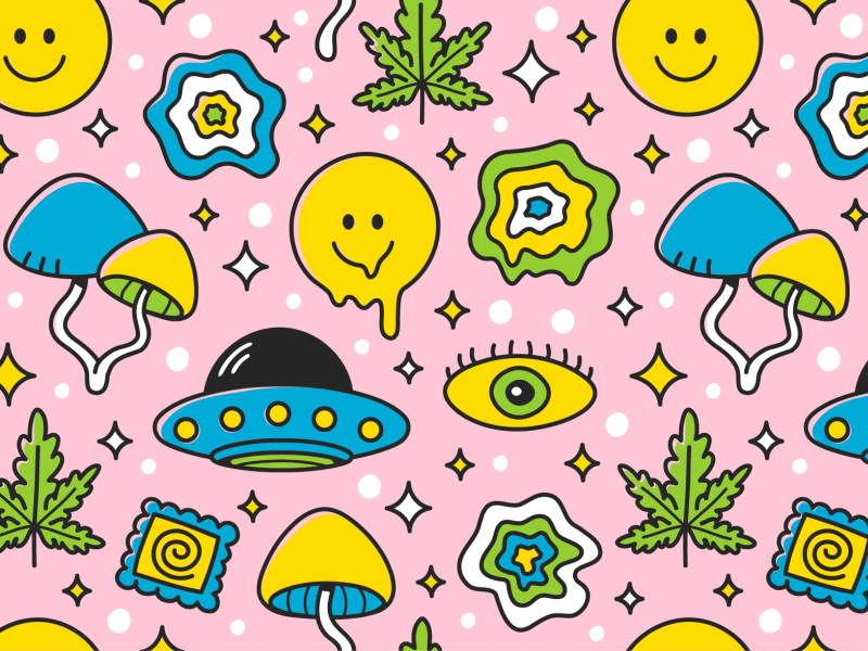 Trippy pattern by Slavko Kahovsky on Dribbble