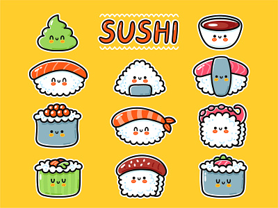 Kawaii sushi set