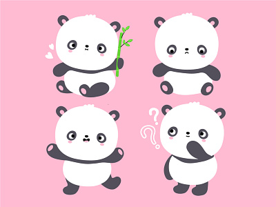 Cute panda set