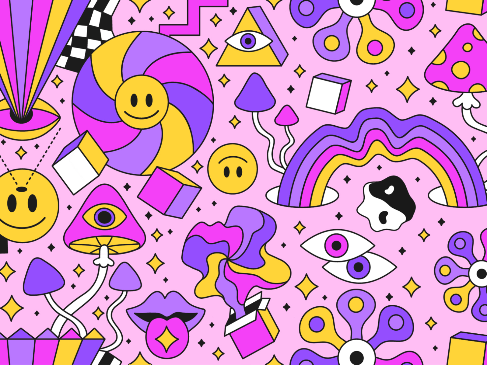 Psychedelic Background designs themes templates and downloadable graphic  elements on Dribbble