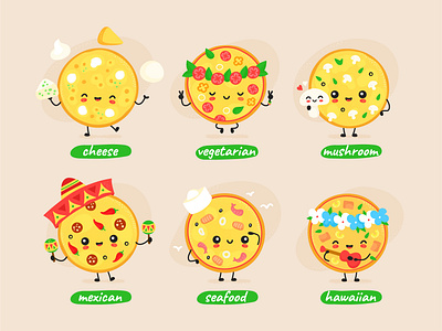 Pizza character set