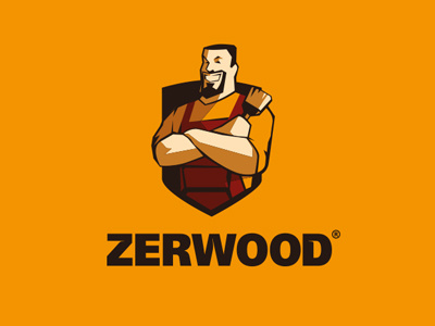 logo Zerwood brand logo vector wood