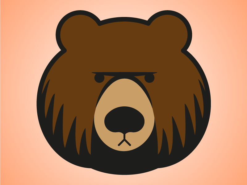 Grumpy bear logo.