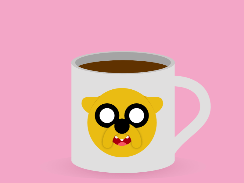 Hot chocolate adventure time chocolate coffee cup hot chocolate jake motion motion design