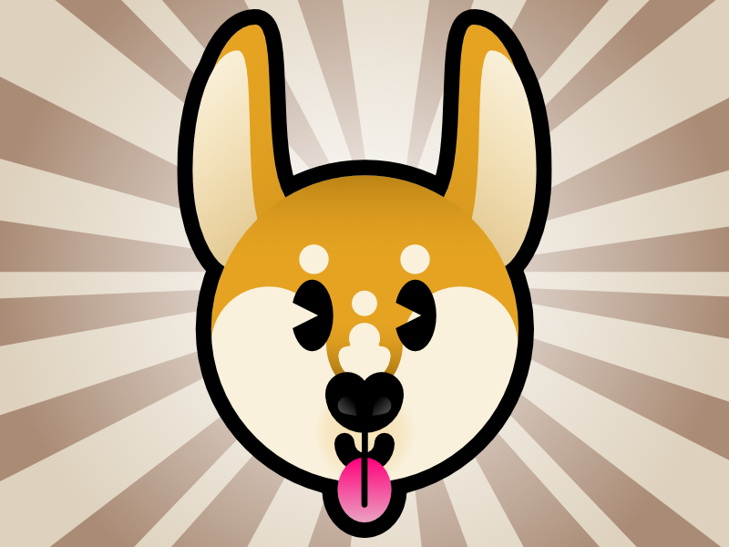 Vintage Corgi cartoon vintage corgi dog 2d illustration affinity designer illustration