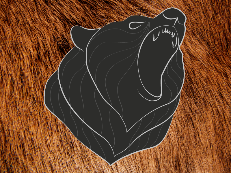 And another bear logo grizzly illustrator logo bear
