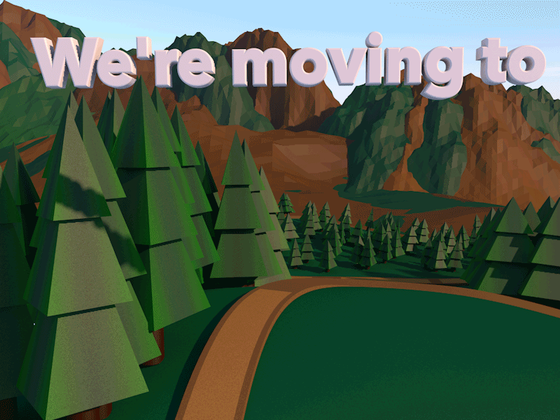 Canada low poly forest maple canada c4d 3d