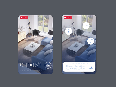 Mobile Home Interactive Interface dailyui home interface ios kit live mobile remote ui ux