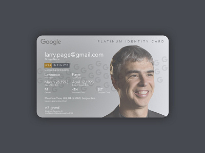 ID Concept (platinum) android anticipation card dailyui healthcare id identity payment social