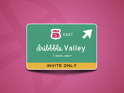 Dribbble Invite dailyui design draft dribbble dribbble invitation dribbble invite giveaway good luck illustration invitation invite invite giveaway redesign road sign ui