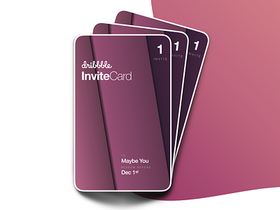 Dribbble Invite Giveaway (x3) - Gone card coupon dailyui design draft dribbble dribbble invite dribbble invites gift card giveaway illustration invitation invite invite giveaway invites prospect ui vector
