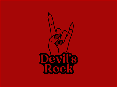 Devil's Rock Logo devil logo heavy metal heavy metal logo rock station logo