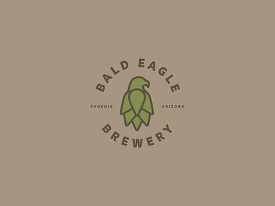 Bald Eagle Brewery Logo beer logo brewery brewery logo eagle eagle logo hops hops logo