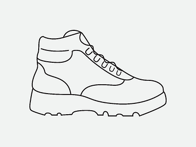 Boot Illustration backpacking backpackingicon booticon bootlogo boots camping havasupai hiking