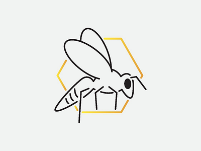 Wasp Logo bee bee logo logo design wasp wasp logo