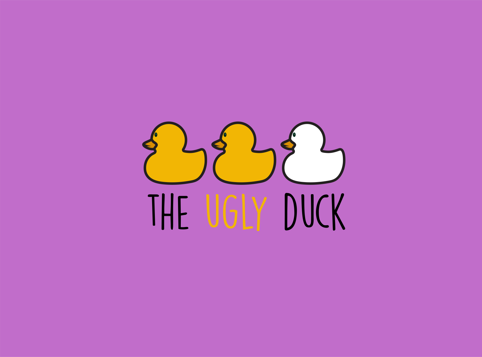 The Ugly Duck Logo by Allison Murray on Dribbble