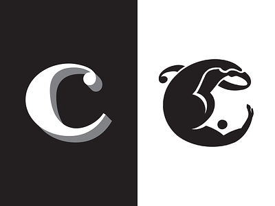 C for 36 Days of Type 36 days of type 36daysoftype ball terminal body c calligraphy dance fitness flexible font letter lettering person type typography yoga