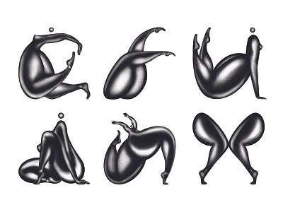36 Days of Type 07 Select 1 36 days of type body booty dance girl illustration legs letter lettering person procreate type typography