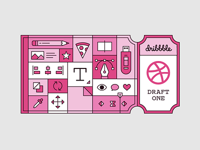 Join the game! anchor point design tools draft dribbble essentials invite pen tool pizza ticket tools usb