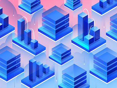 In the Clouds digitalocean graph isometric server