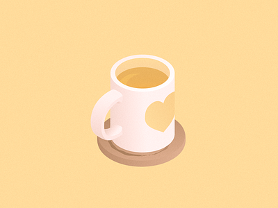 Precious | Vectober #9 coaster coffee cup drink heart inktober inktober2018 love mug precious tea vectober