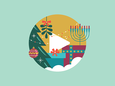 The holidays are upon us 🌟 christmas gift hanukah holiday lights mistletoe ornament present video winter
