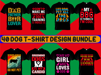 Dog T-shirt design Bundle