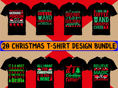 Christmas T-shirt design Bundle christmas t shirt design graphic design illustration typography vector