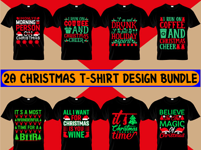 Christmas T-shirt design Bundle