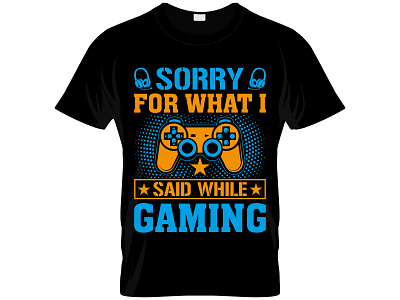 gaming t-shirt design game lover gaming t shirt design graphic design illustration typography vector