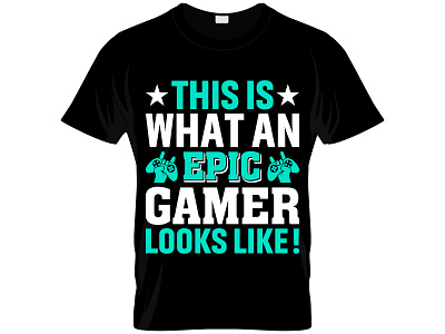 gaming t-shirt design design game lover gamer design gaming t shirt design graphic design illustration typography vector