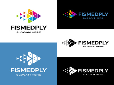 Fish Media Player Modern Logo Design 3d a b c d e f g h i j k l m n o p abstract logo animation branding branding identity design free vector design graphic design icon illustration logo logo design logo maker mark minimalist logo modern logo motion graphics symbol ui