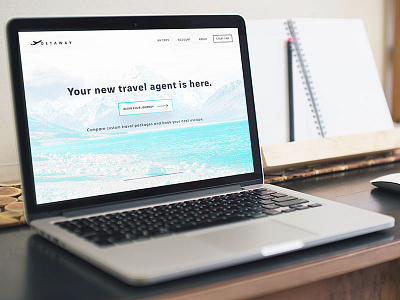 GetAway Travel Planning Web App application design escape journey planning travel ui ux web