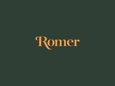 Romer romer typeface typography word mark