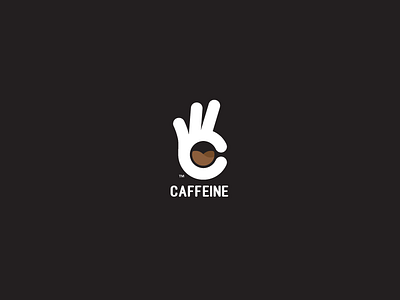 Caffeine c logo c minimal cafe logo caffeine coffee coffee logo negative space logo