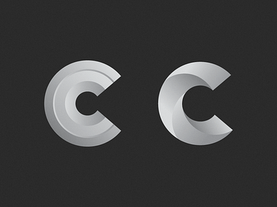 C Mark c logo c mark c monogram geometric c grid system