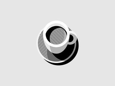 Coffee Cup black branding cafe clean coffee coffee cup colors concept design graphic design grid system grid system illustration logo negative space logo negativespace royal vector