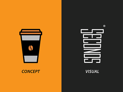 Seconds Cafe branding cafe cafe logo clean coffee coffee cup coffee logo design grid system icon illustration logo mark monogram typography vector