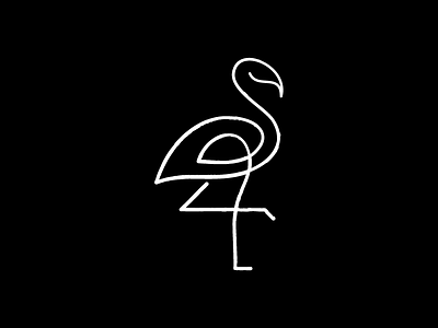 Flamingo bird bird icon bird illustration bird logo bird of paradise birds flamingo flamingo line flamingo logo flamingo sketch flamingos line line art lineart linework logo design simple sketch tropical white