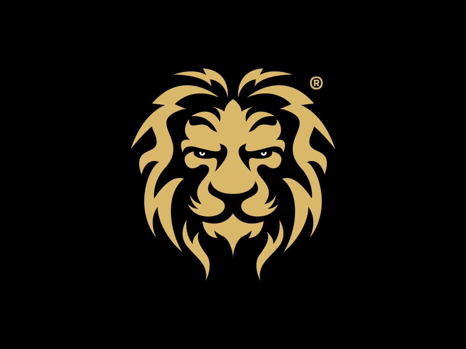 Golden Lion Roaring Head Of Wild Beast With Wavy Mane Creative Logo With  Royal Character Isolated Painted Animal Emblem Luxury Design Good For  Business Or Sport Brand Name Vector Illustration Stock Illustration -