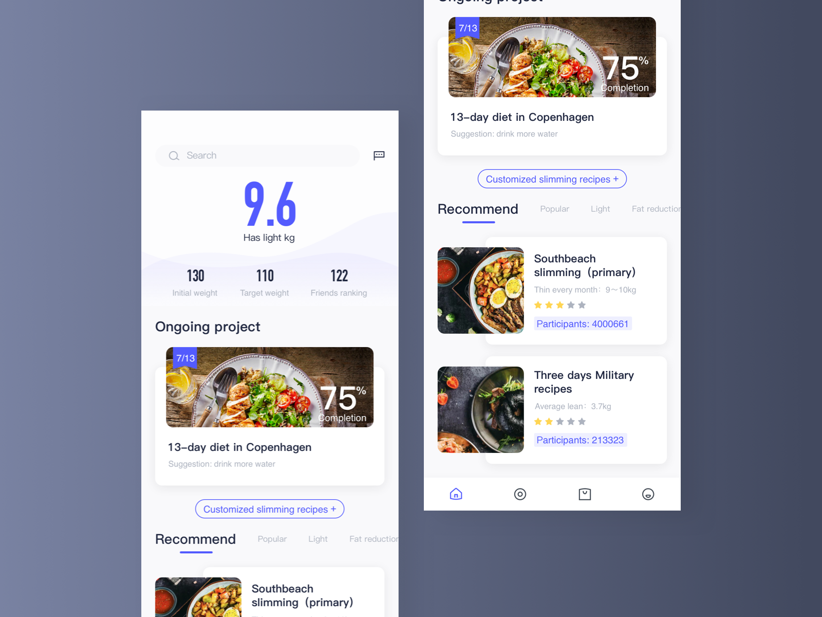Weight Loss Recipe App By DaXU On Dribbble