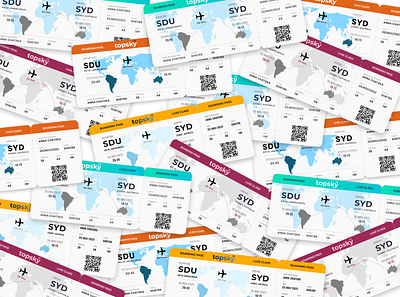 Boarding Pass branding graphic design product typography ui ux