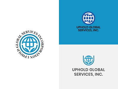 Uphold Global Services, Inc. Logo Studies art branding design flat icon illustration illustrator logo minimal vector