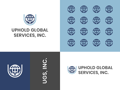 Uphold Global Services, Inc. Final Logo art branding design flat icon illustration illustrator logo minimal vector