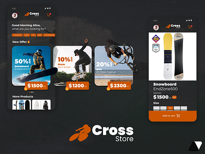 Store de Esportes Radicais app design graphic design ui ux